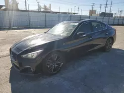 Salvage cars for sale at Sun Valley, CA auction: 2020 Infiniti Q50 Pure