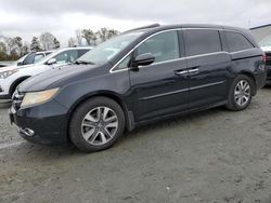 Salvage cars for sale at Spartanburg, SC auction: 2015 Honda Odyssey Touring