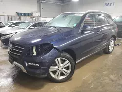 Salvage cars for sale at Elgin, IL auction: 2014 Mercedes-Benz ML 350 4matic