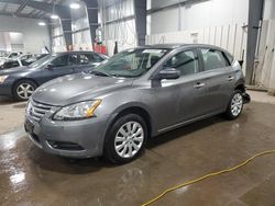 Salvage cars for sale at Ham Lake, MN auction: 2015 Nissan Sentra S