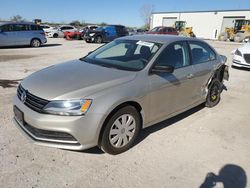 Salvage cars for sale at Kansas City, KS auction: 2016 Volkswagen Jetta S