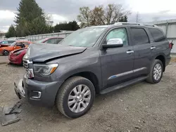 Salvage Cars with No Bids Yet For Sale at auction: 2018 Toyota Sequoia Platinum