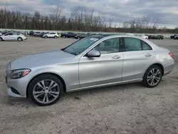 Salvage cars for sale at Leroy, NY auction: 2015 Mercedes-Benz C 300 4matic