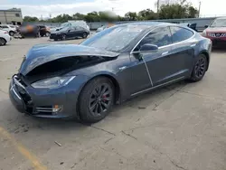 Salvage cars for sale at Wilmer, TX auction: 2015 Tesla Model S