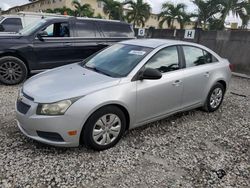 Chevrolet salvage cars for sale: 2012 Chevrolet Cruze LS