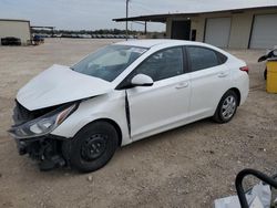 Salvage cars for sale at Temple, TX auction: 2019 Hyundai Accent SE