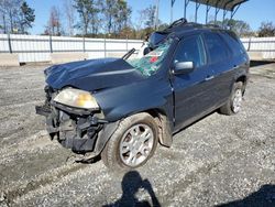 Salvage cars for sale at Spartanburg, SC auction: 2005 Acura MDX Touring