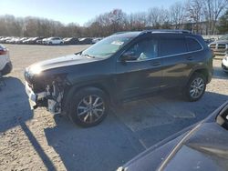 Salvage cars for sale at North Billerica, MA auction: 2015 Jeep Cherokee Limited