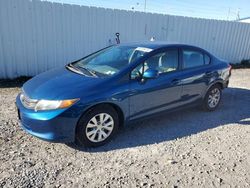 Honda salvage cars for sale: 2012 Honda Civic LX