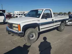 Salvage cars for sale at Grand Prairie, TX auction: 1991 GMC Sierra K2500