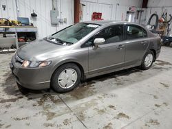 Salvage cars for sale from Copart Billings, MT: 2006 Honda Civic Hybrid