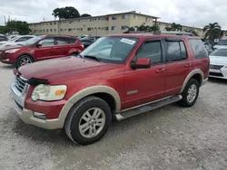 Salvage cars for sale at Opa Locka, FL auction: 2007 Ford Explorer Eddie Bauer