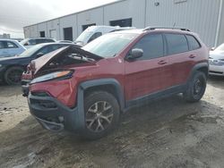 Salvage cars for sale at Jacksonville, FL auction: 2014 Jeep Cherokee Trailhawk