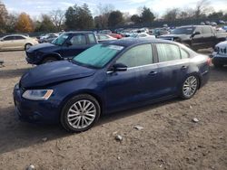 Salvage cars for sale at auction: 2012 Volkswagen Jetta SEL