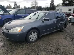 Vehiculos salvage en venta de Copart Graham, WA: 2005 Honda Accord LX