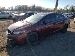 Salvage cars for sale from Copart Chalfont, PA: 2013 Honda Civic LX