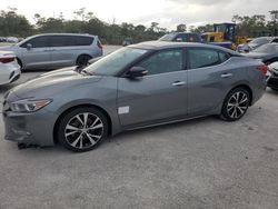 Salvage cars for sale at Fort Pierce, FL auction: 2018 Nissan Maxima 3.5S