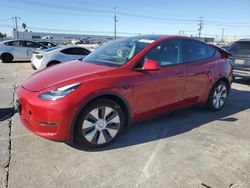 Salvage cars for sale at Sun Valley, CA auction: 2021 Tesla Model Y