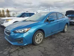 Subaru Impreza salvage cars for sale: 2018 Subaru Impreza Premium Plus