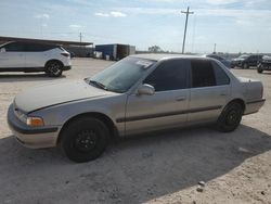 Salvage cars for sale at Andrews, TX auction: 1991 Honda Accord LX