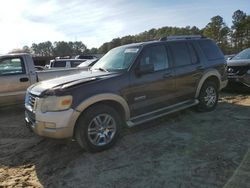 Salvage cars for sale from Copart Seaford, DE: 2007 Ford Explorer Eddie Bauer