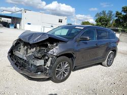 Vehiculos salvage en venta de Copart Opa Locka, FL: 2019 Toyota Highlander SE