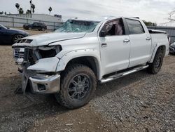 Salvage cars for sale from Copart Mercedes, TX: 2017 Toyota Tundra Crewmax 1794