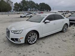 Salvage cars for sale at Loganville, GA auction: 2019 Audi A4 Premium Plus