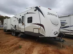 Salvage trucks for sale at Mocksville, NC auction: 2012 Keystone Sprinter