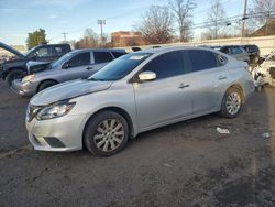 Salvage cars for sale at New Britain, CT auction: 2017 Nissan Sentra S