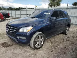 Mercedes-Benz salvage cars for sale: 2015 Mercedes-Benz ML 350