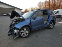 Salvage cars for sale at East Granby, CT auction: 2016 Subaru Forester 2.5I Limited