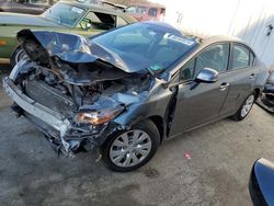 Honda salvage cars for sale: 2012 Honda Civic LX