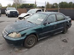 Honda Civic lx salvage cars for sale: 1999 Honda Civic LX