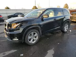 Toyota Highlander salvage cars for sale: 2015 Toyota Highlander Limited