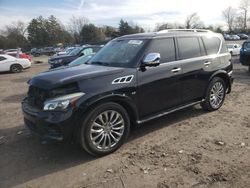 Salvage cars for sale at Madisonville, TN auction: 2016 Infiniti QX80