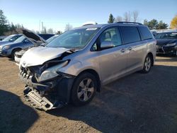 Salvage cars for sale from Copart Bowmanville, ON: 2012 Toyota Sienna LE