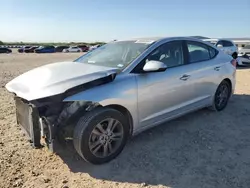 Salvage cars for sale at San Antonio, TX auction: 2017 Hyundai Elantra SE