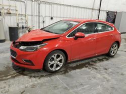 Salvage cars for sale from Copart Avon, MN: 2018 Chevrolet Cruze Premier