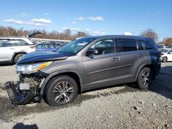 Salvage cars for sale at Hillsborough, NJ auction: 2016 Toyota Highlander XLE