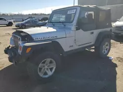 Jeep salvage cars for sale: 2003 Jeep Wrangler / TJ Rubicon