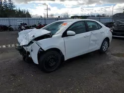 2016 Toyota Corolla L en venta en Bowmanville, ON