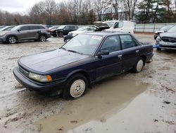 Salvage cars for sale at North Billerica, MA auction: 1989 Toyota Camry DLX