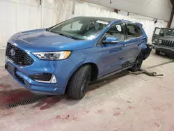 Salvage cars for sale at Angola, NY auction: 2020 Ford Edge ST