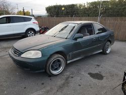 Salvage cars for sale at San Martin, CA auction: 1999 Honda Civic DX