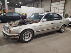 BMW salvage cars for sale: 1990 BMW 535 I Automatic