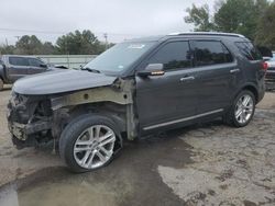 Salvage cars for sale at Shreveport, LA auction: 2017 Ford Explorer Limited