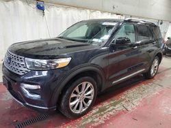 Salvage cars for sale at Angola, NY auction: 2021 Ford Explorer Limited