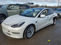 Salvage cars for sale at Louisville, KY auction: 2022 Tesla Model 3