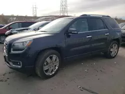 Salvage cars for sale from Copart Littleton, CO: 2017 GMC Acadia Limited SLT-2